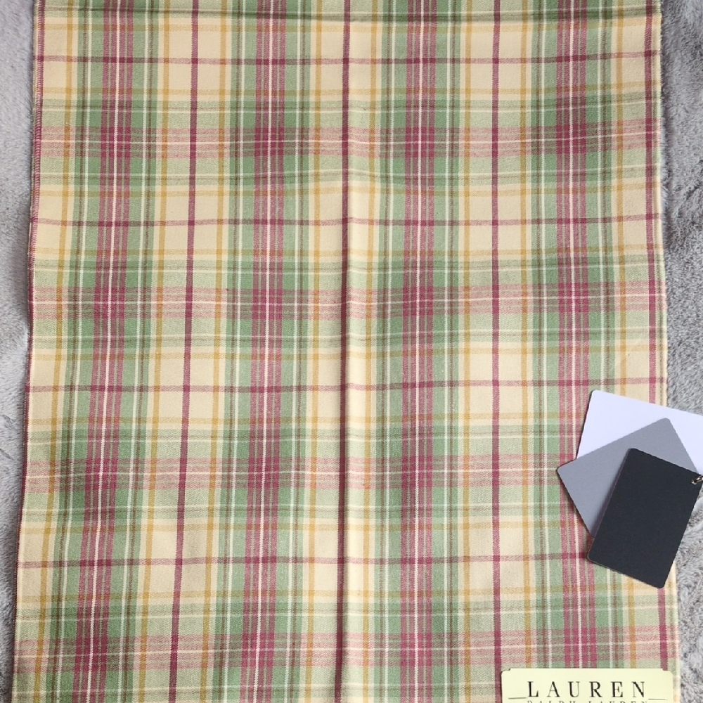 Ralph Lauren Multicolor Plaid Fabric